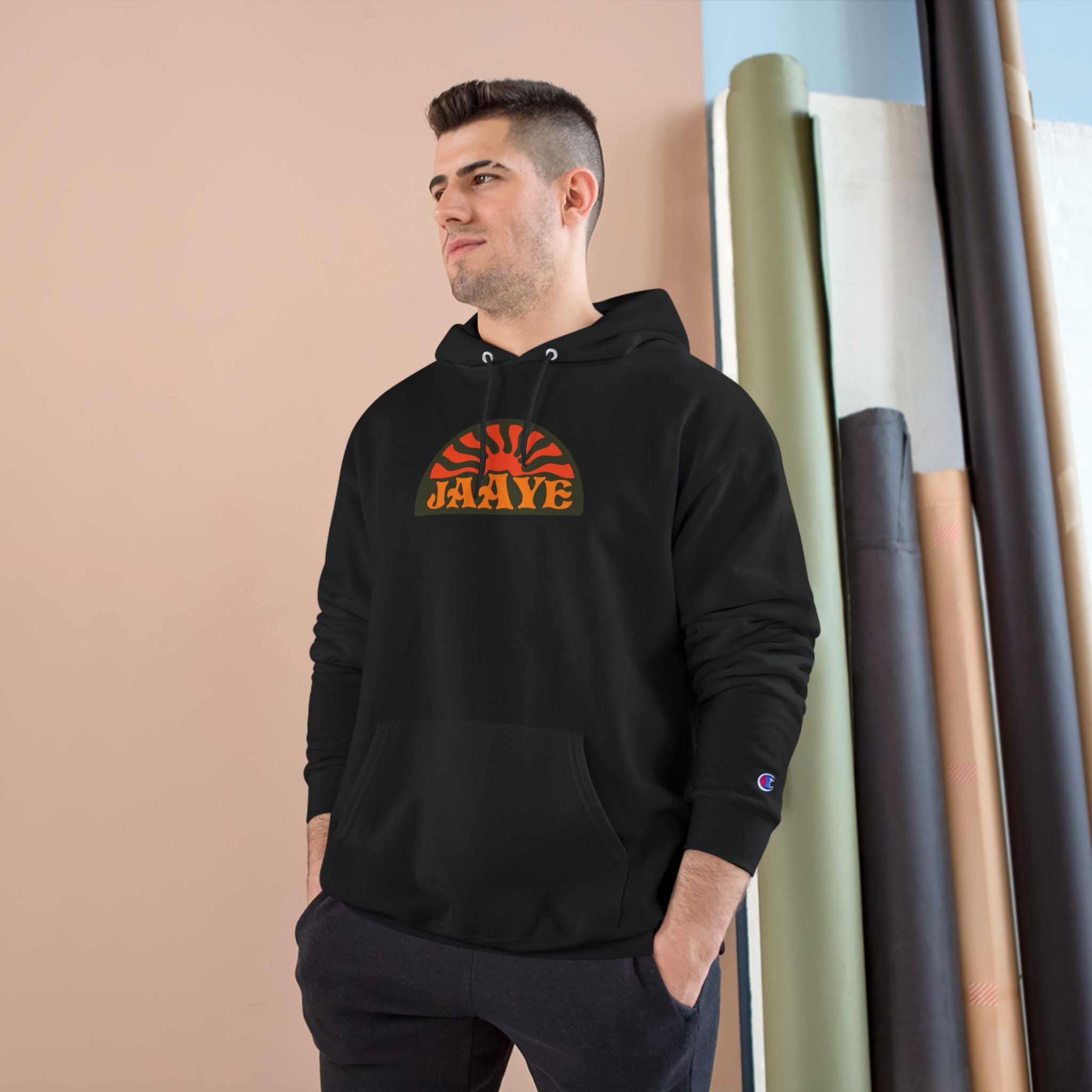 Jaaye - Retro Logo Champion Hoodie