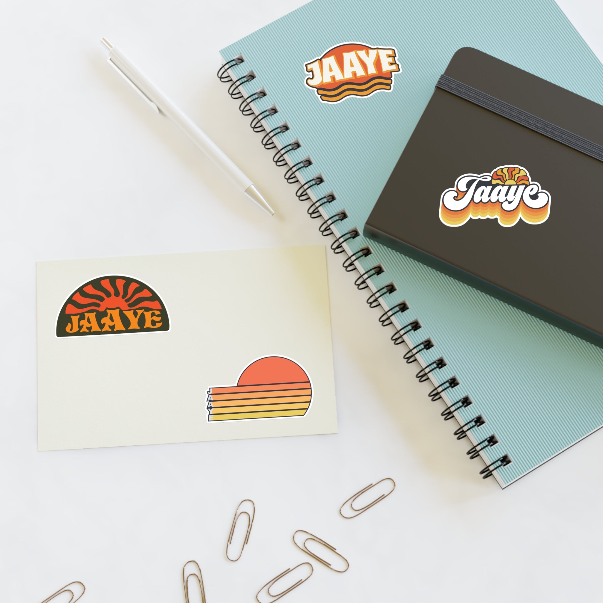 Jaaye - Retro Logo Sticker Sheet