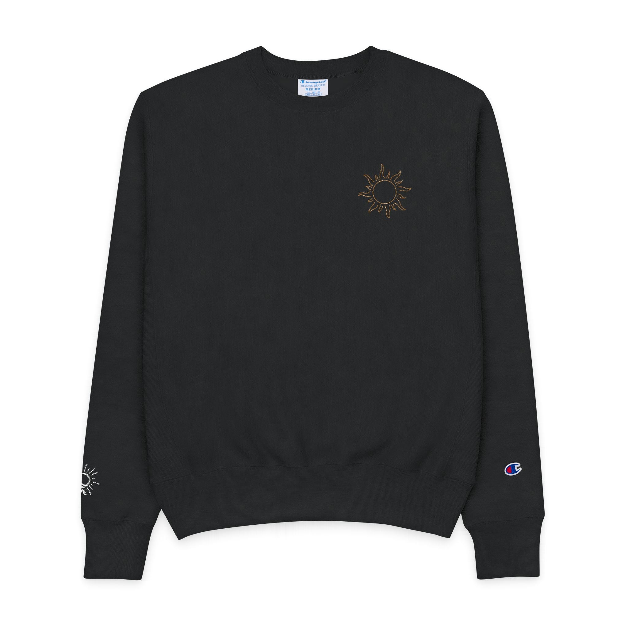 Jaaye - Sun Embroidered Champion Crewneck Sweatshirt