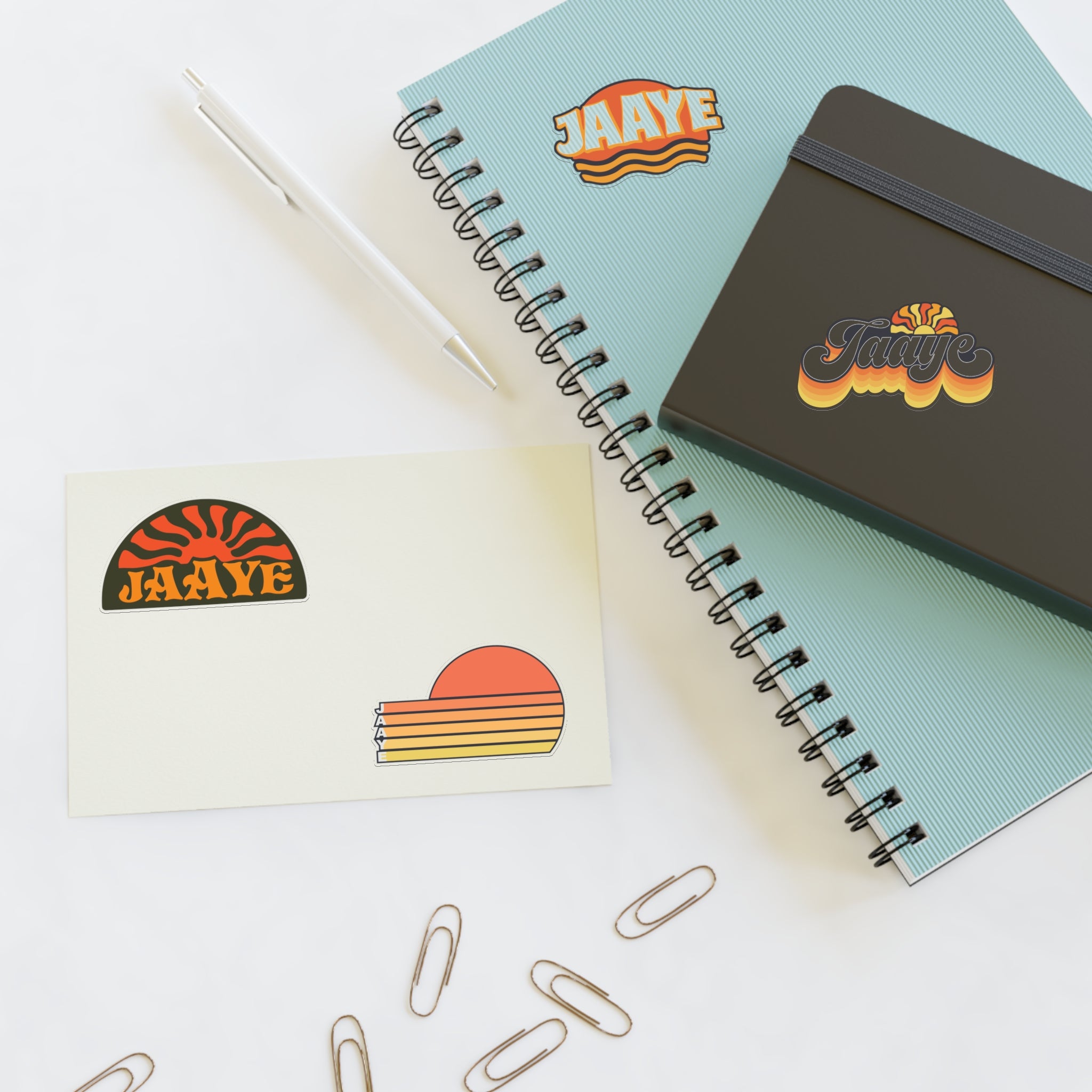 Jaaye - Retro Logo Sticker Sheet