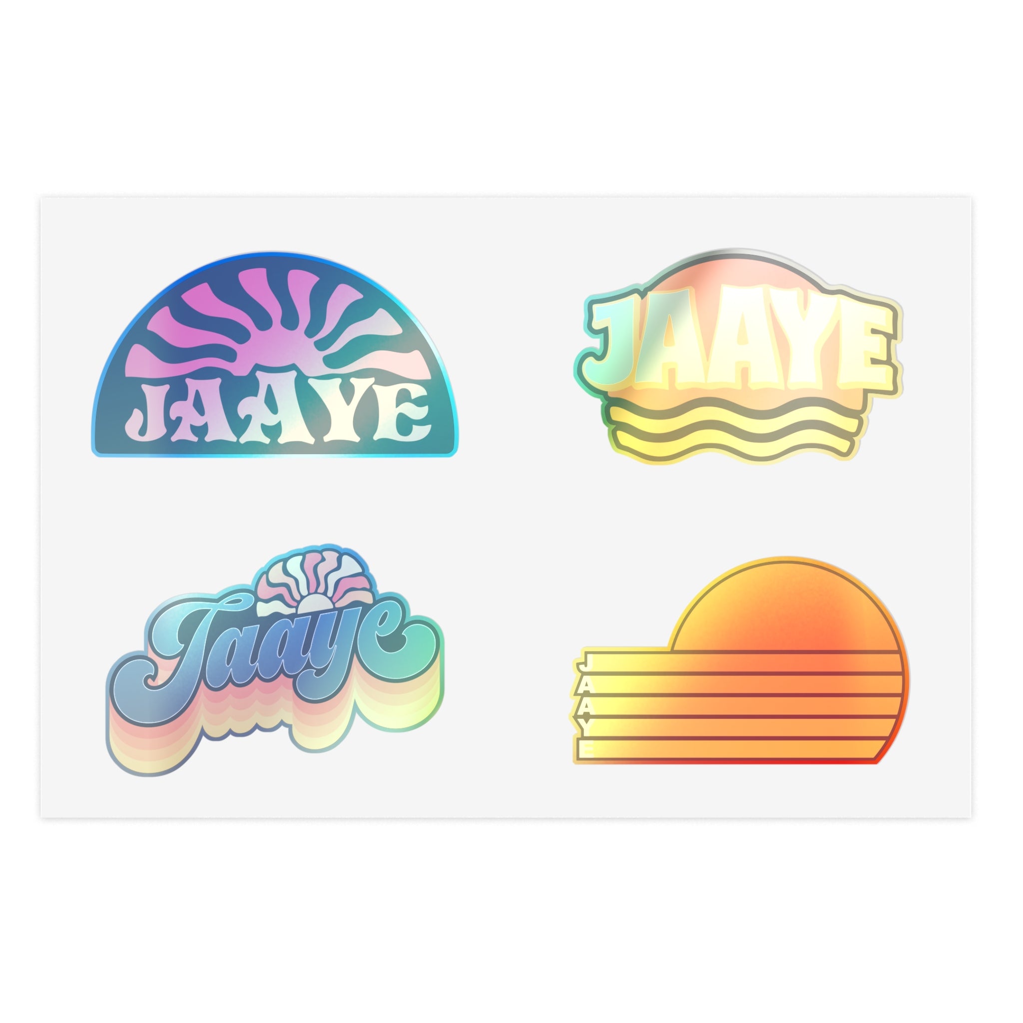 Jaaye - Retro Logo Sticker Sheet