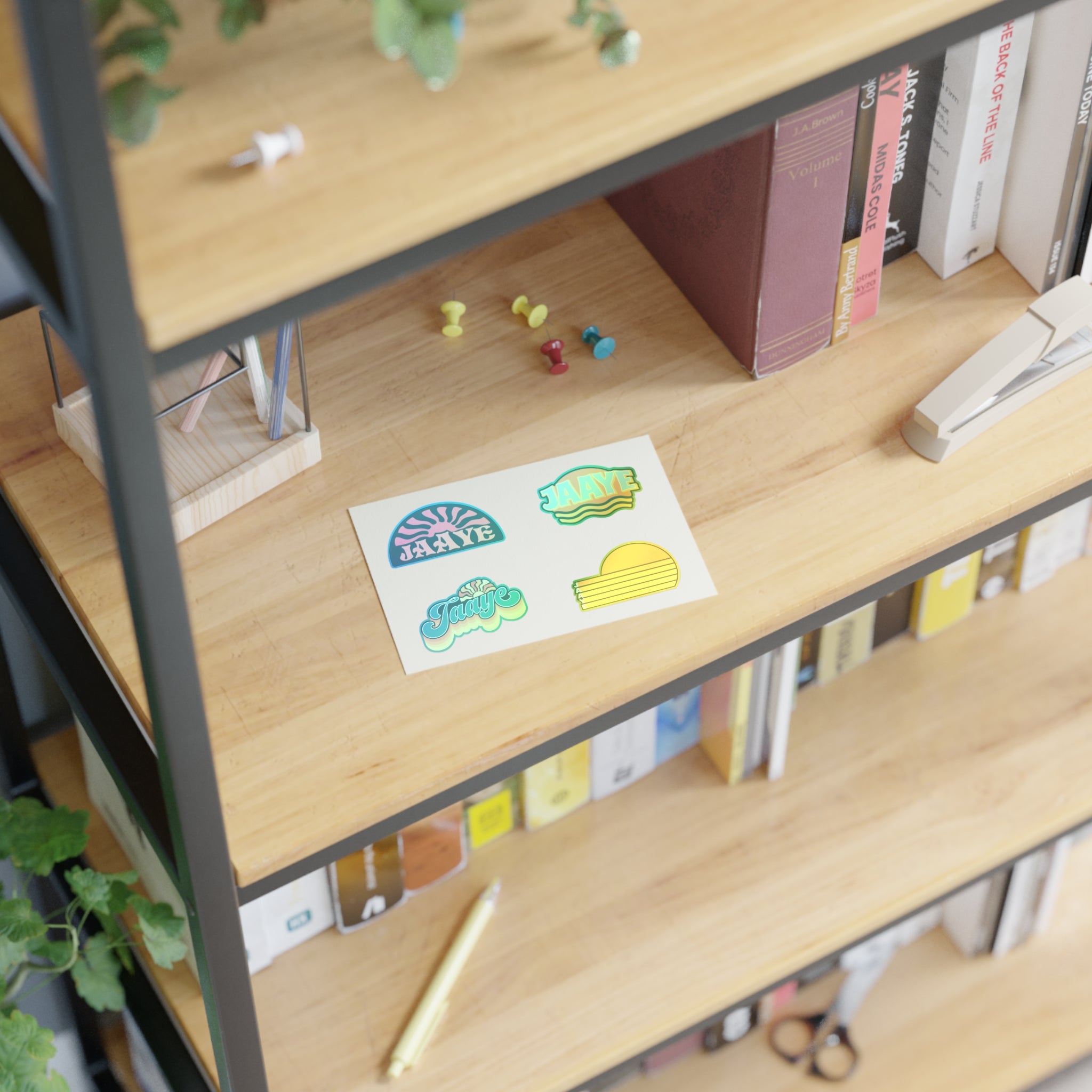 Jaaye - Retro Logo Sticker Sheet